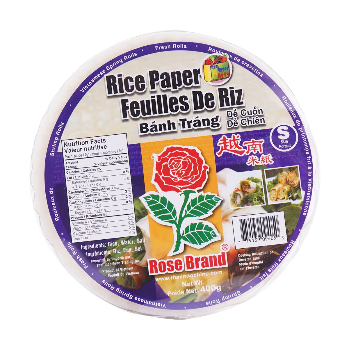 ROSE 16CM RICE PAPER 400GR