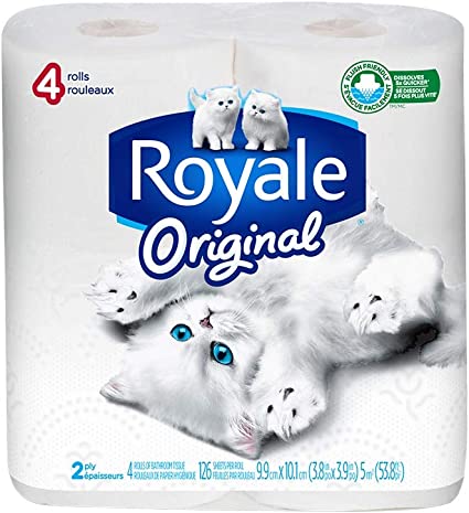 ROYALE 2PLY TOILET PAPER 24X4EA
