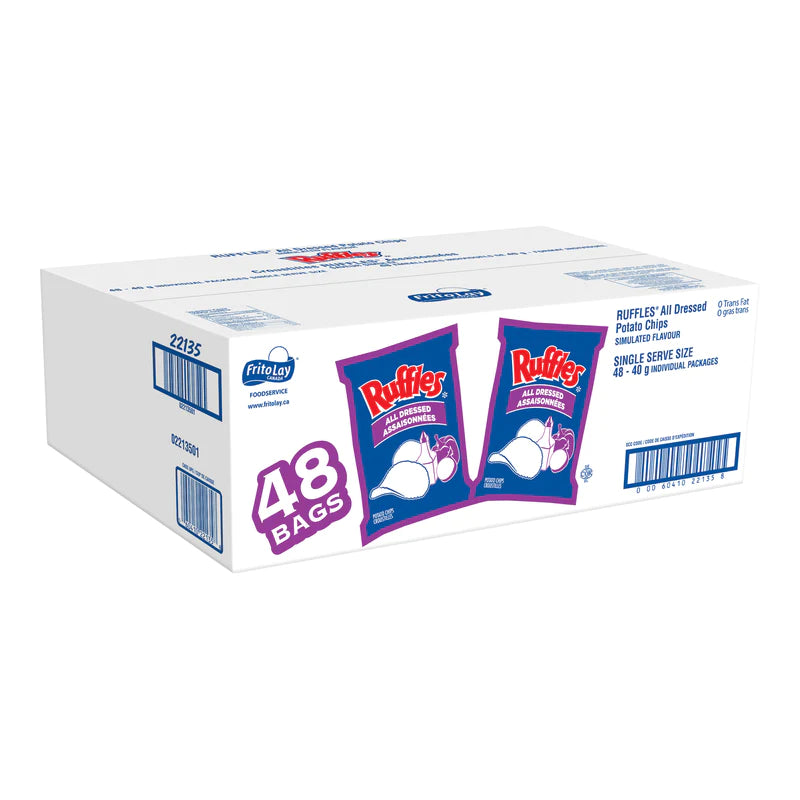 RUFFLES ALL DRESSED CHIPS 48X40GR