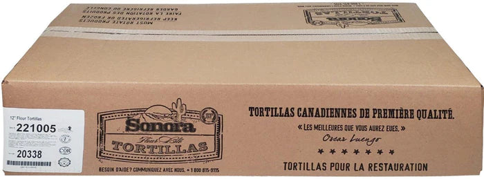 SONORA 12" FLOUR TORTILLAS 144EA