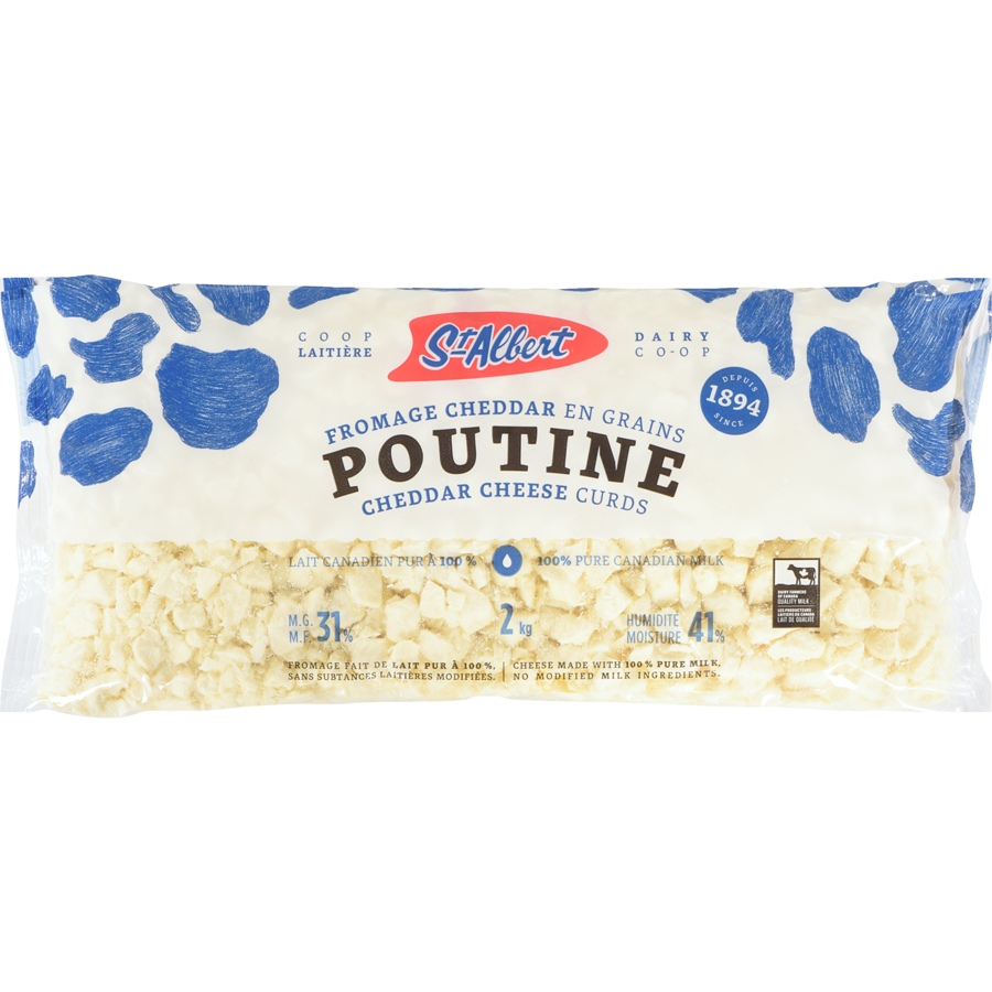 ST ALBERT POUTINE CHEESE CURDS 2KG Mia Food Service