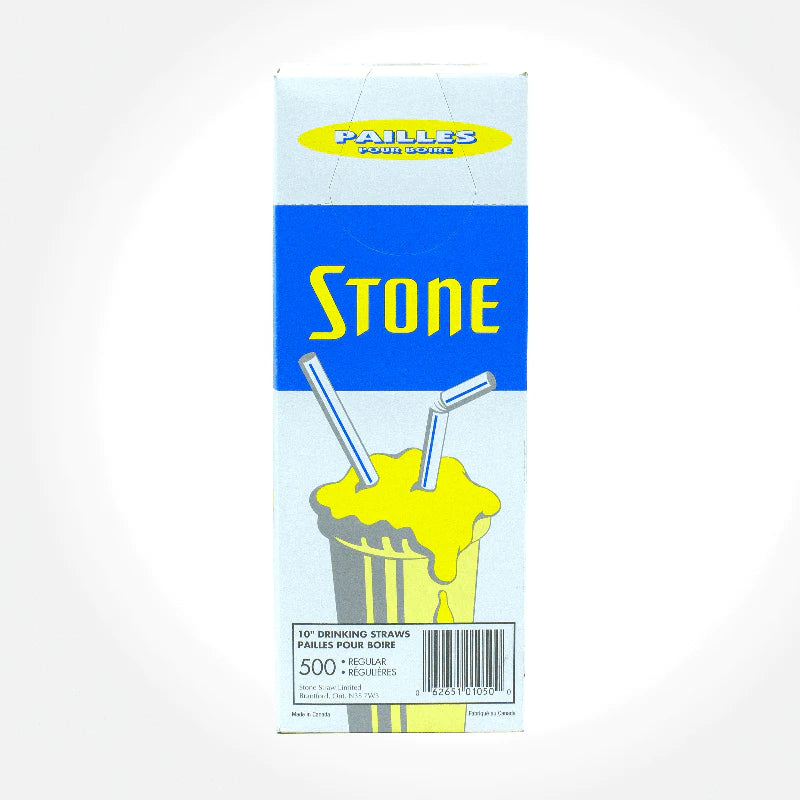STONESTRAW 10" REGULAR STRAWS 500EA
