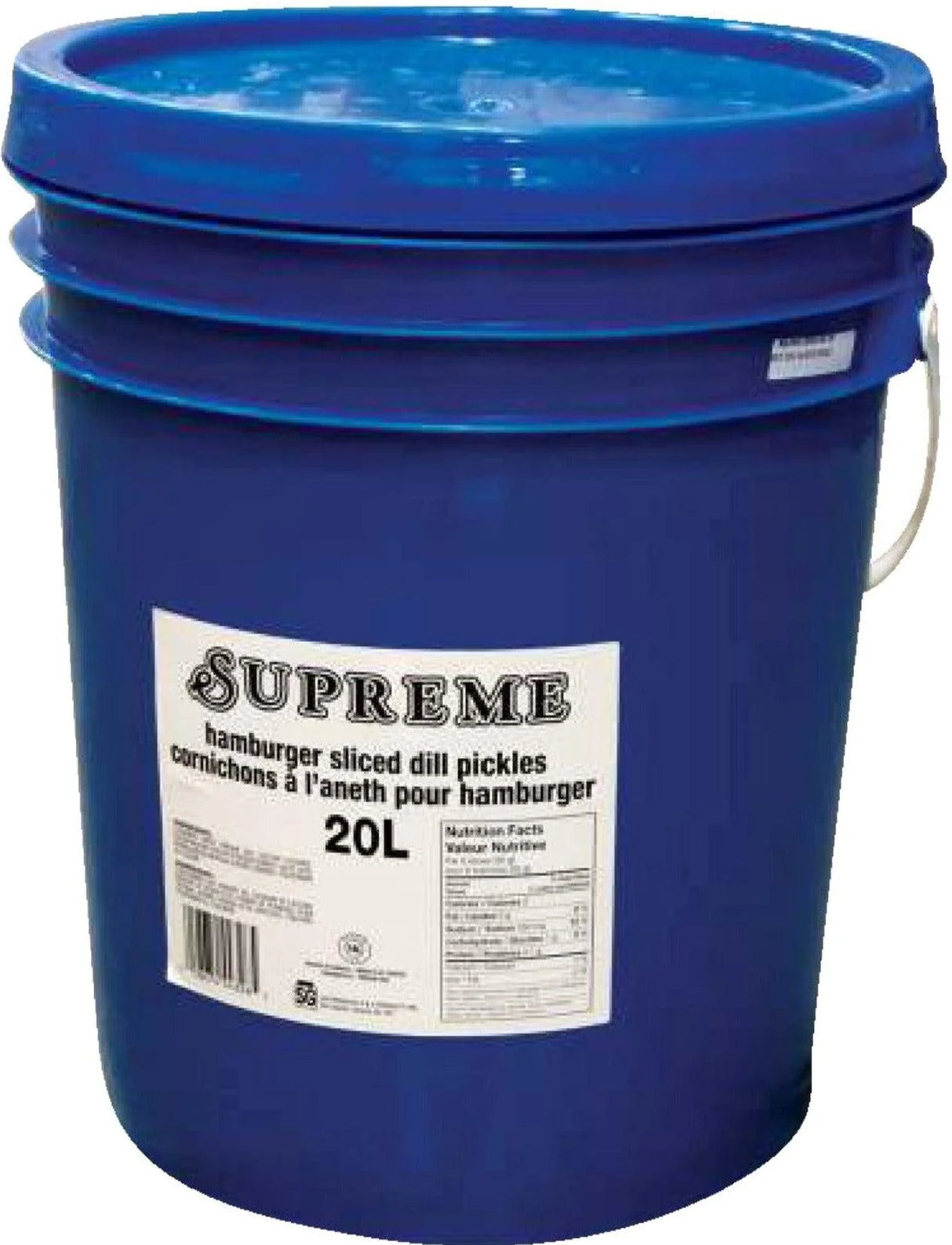 SUPREME DILL PICKLES HAMBURGER SLICED 20L