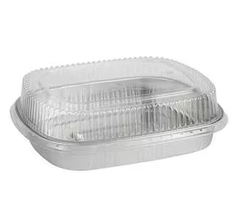 TITAN 72OZ SILVER CONTAINERS WITH LIDS 50EA
