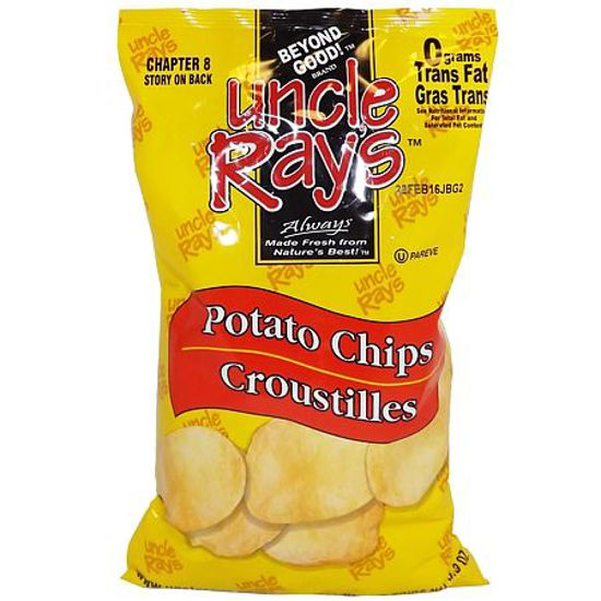 UNCLE RAY PLAIN POTATO CHIPS 130G Default Title