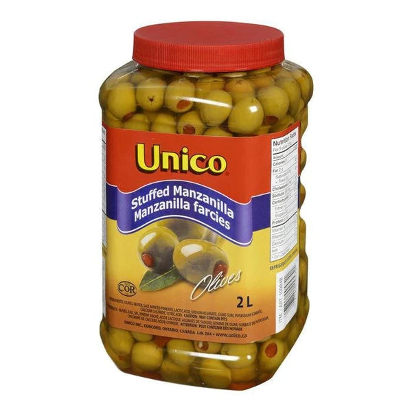 UNICO STUFFED MANZANILLA GREEN OLIVES 2L