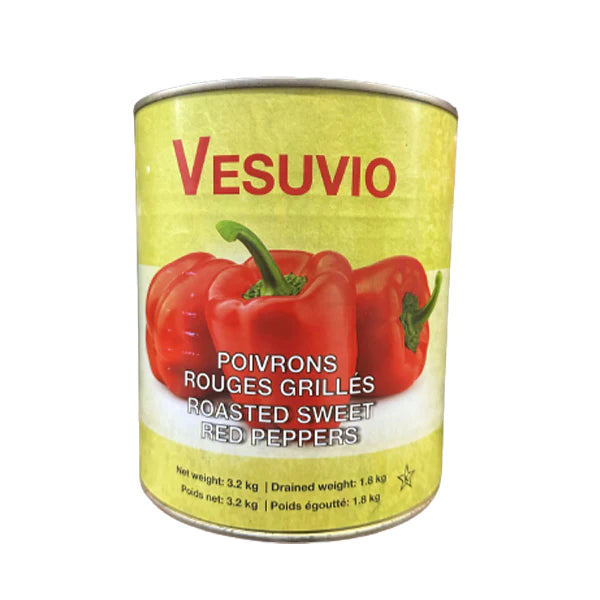VESUVIO ROASTED RED PEPPERS 6X3.2KG