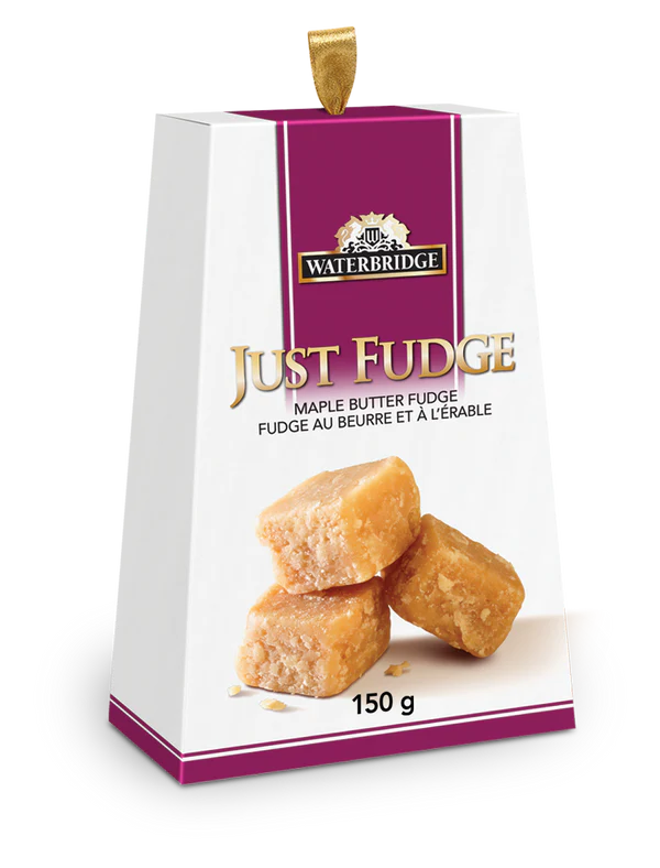 WATERBRIDGE JUST FUDGE MAPLE SYRUP POUCH 150GR