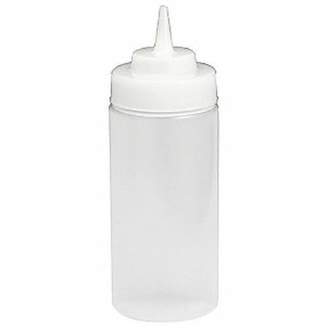 WINCO 12OZ CLEAR SQUEEZE BOTTLES 6EA Default Title