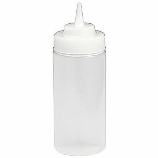 WINCO 12OZ CLEAR SQUEEZE BOTTLES 6EA Default Title