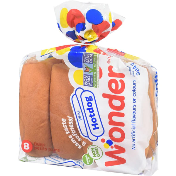 WONDER HOT DOG BUNS 8EA